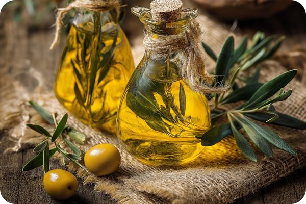 Bouteilles d’huile d’olive artisanale provençale