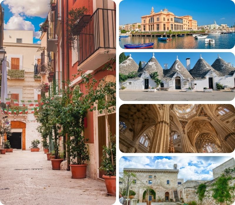 Bari, trulli et monuments historiques des Pouilles