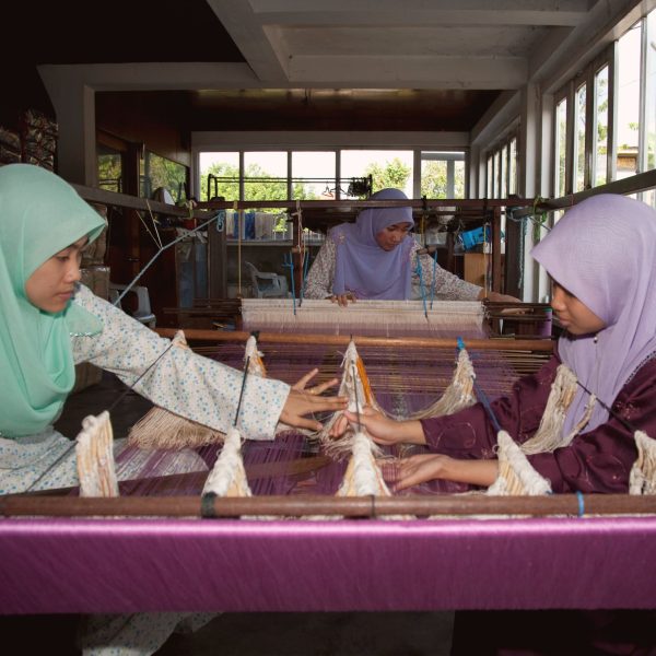 tissage traditionnel du Songket