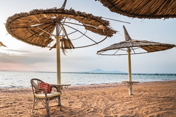 Plage en hors saison