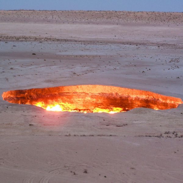 désert de Darvaza Turkménistan